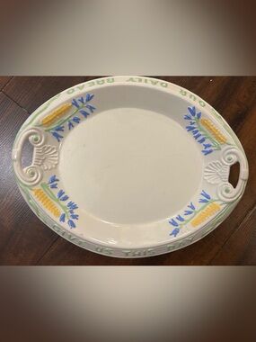 Vintage handmade serving platter
